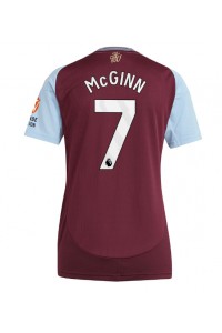 Aston Villa John McGinn #7 Fotballdrakt Hjemme Klær Dame 2024-25 Korte ermer